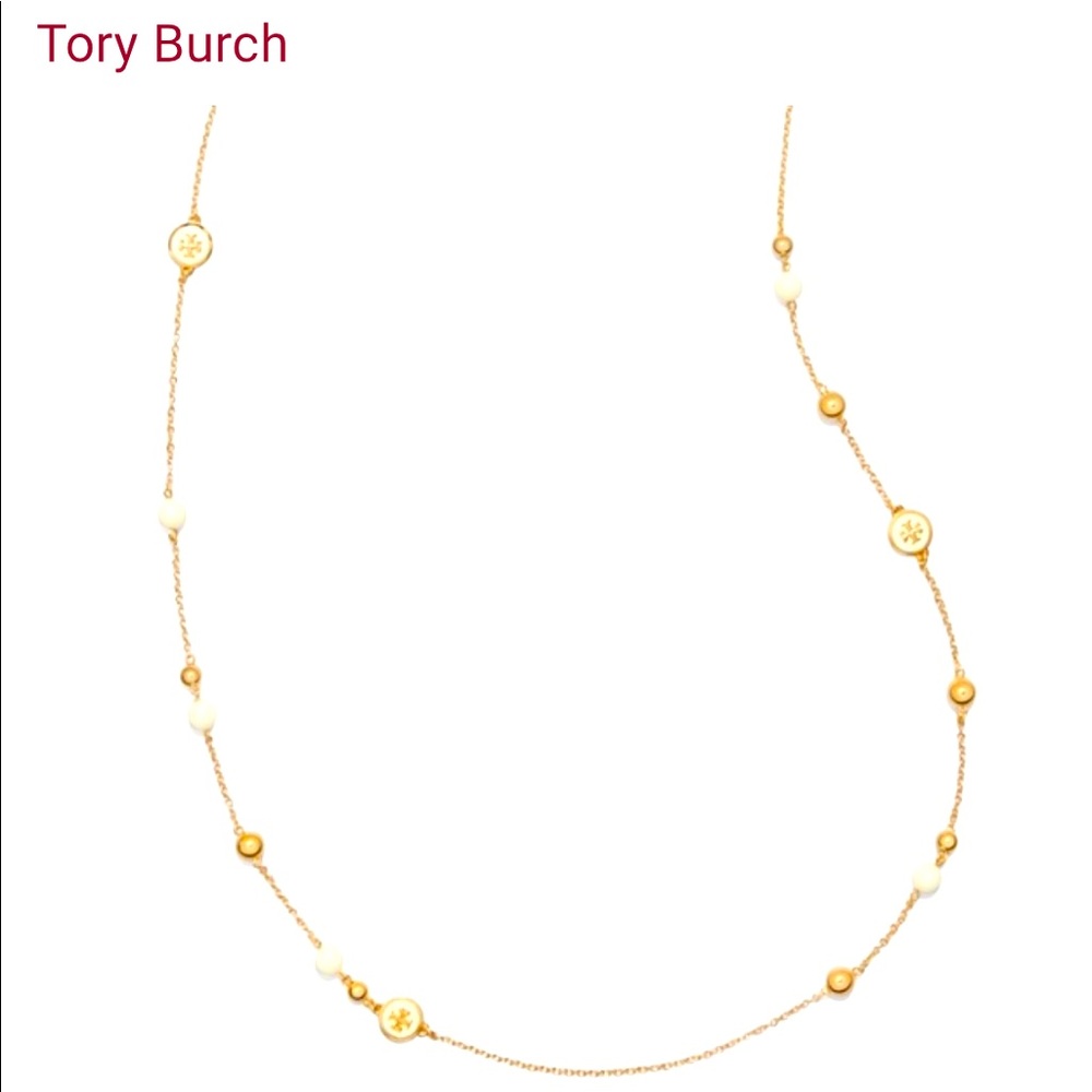 Tory Burch Rosary Station Necklace